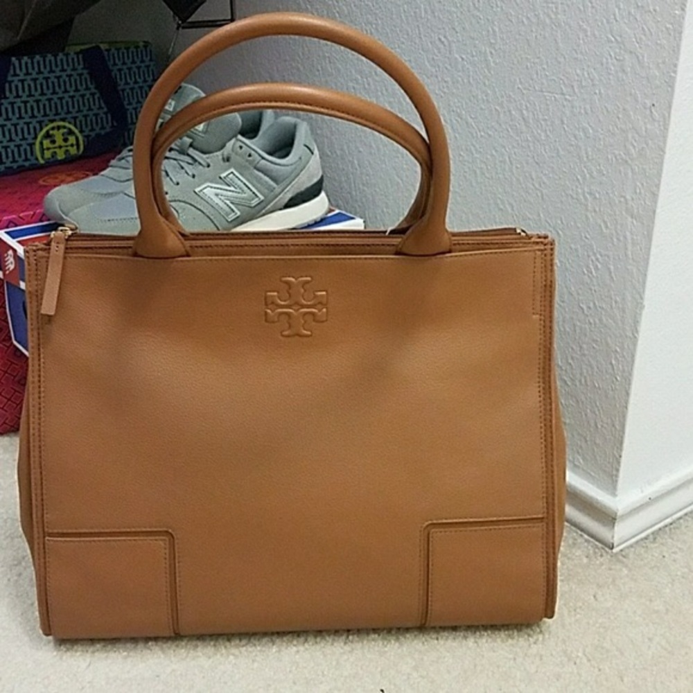 Authentic Tory Burch Ella Leather Tote